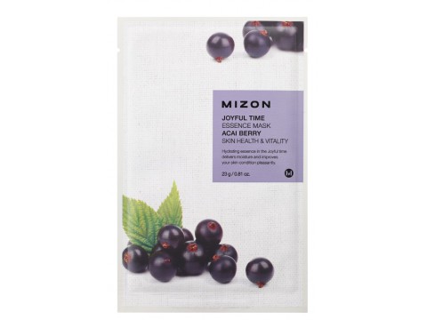 Mizon veido kaukė Joyful Time Essence Mask Acai Berry su acai uogomis 23g Mizon veido kaukė Joyful Time Essence Mask Acai Berry su acai uogomis 23g